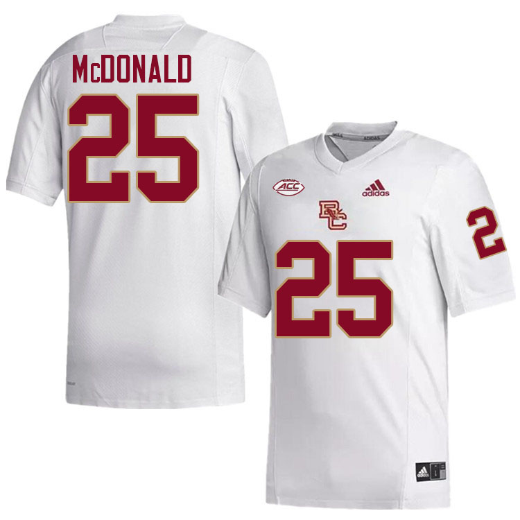 Jordan McDonald Jersey,#25 Jordan McDonald Boston College Eagles Football Jersey,Uniforms-White